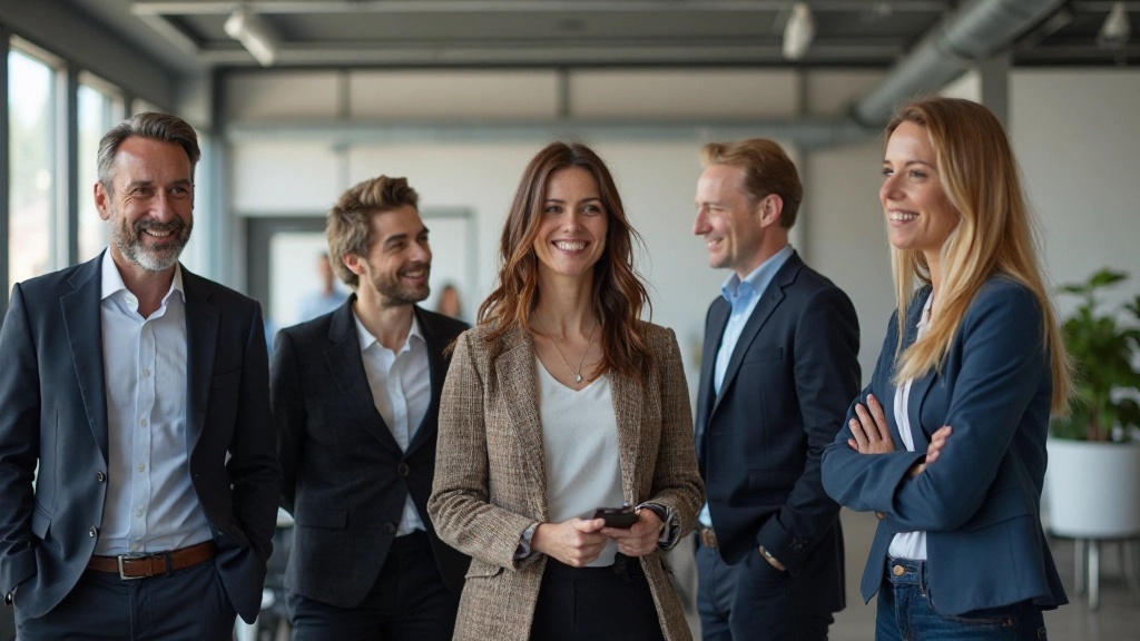 Professionele team in actie